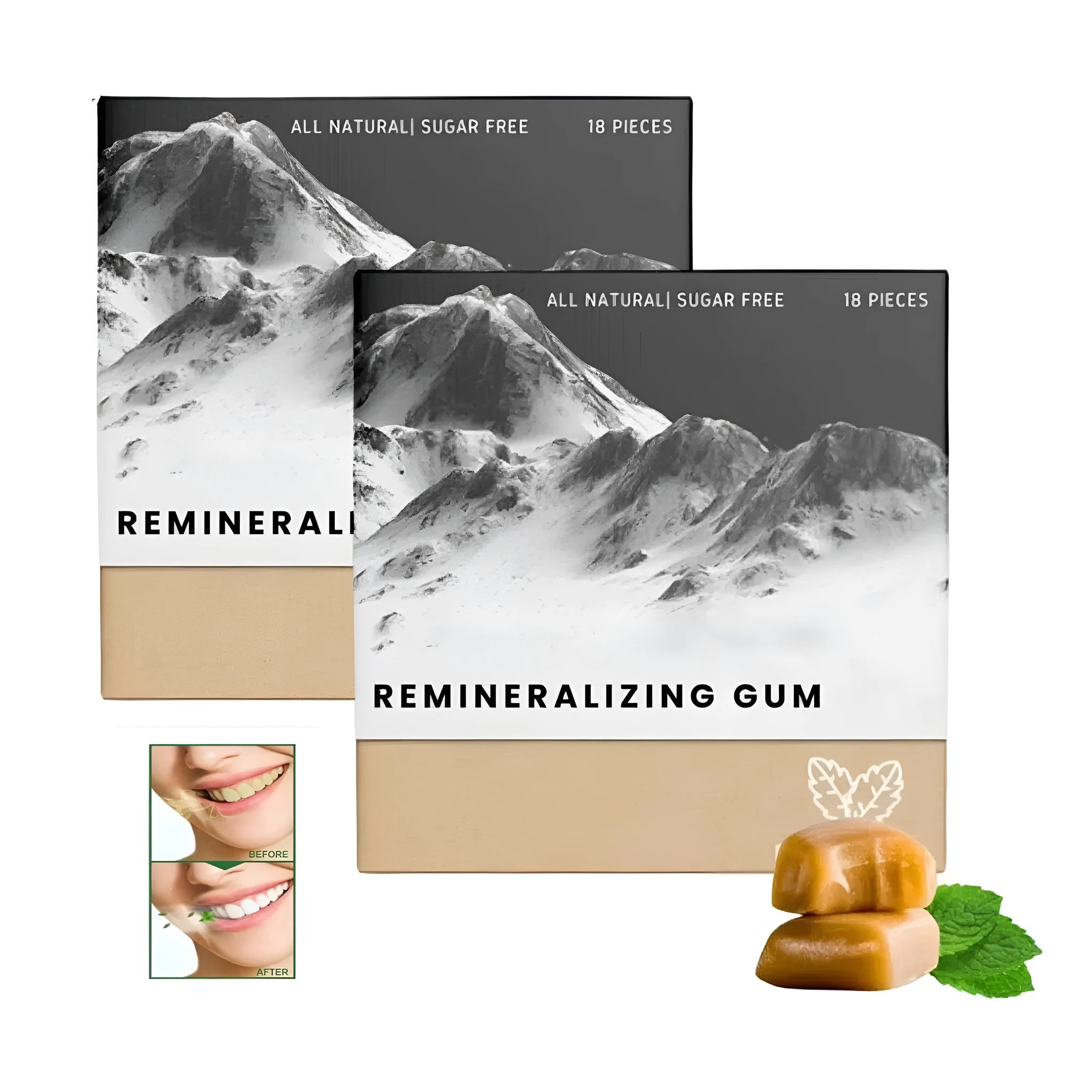 Box of frankincense mint dietary supplement capsules containing 18 ready-to-use units