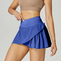 Women's solid colour quick-dry sports shorts in nylon and spandex fabric