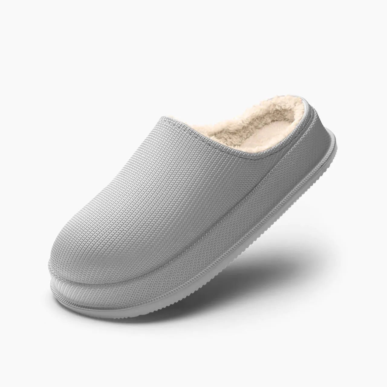 Large size waterproof non-slip warm cotton slippers for men and women, EVA sole and upper, oversleeve style, flat heel, available in multiple colours