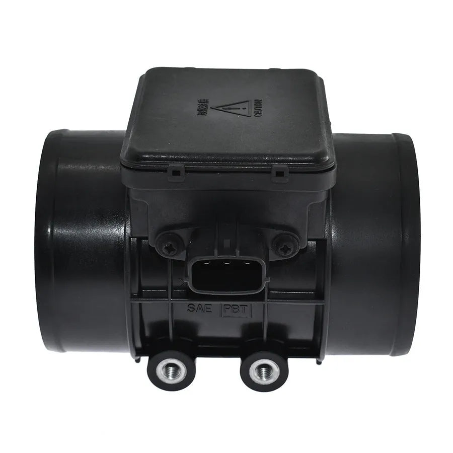 Black plastic air flow meter with standard specifications for automotive use