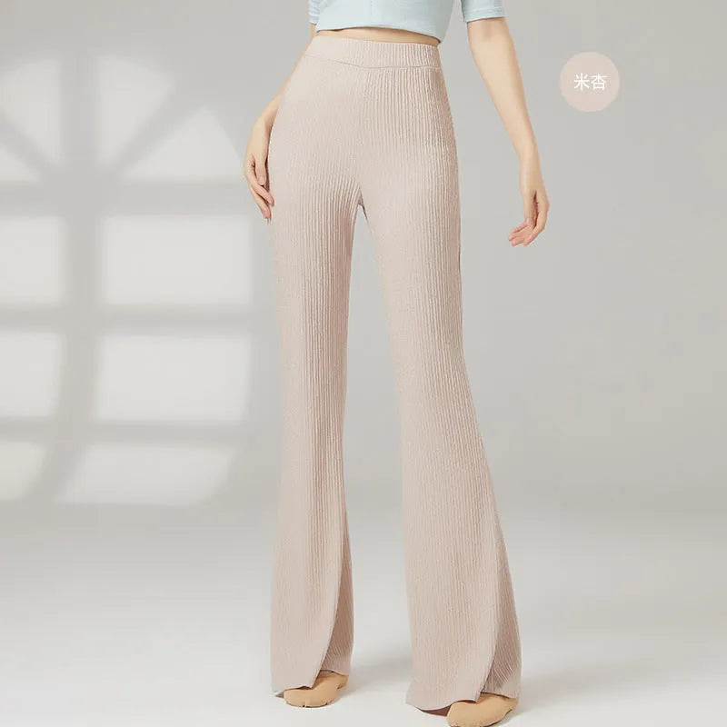 Women's classical dance practice trousers in polyester available in five solid colours