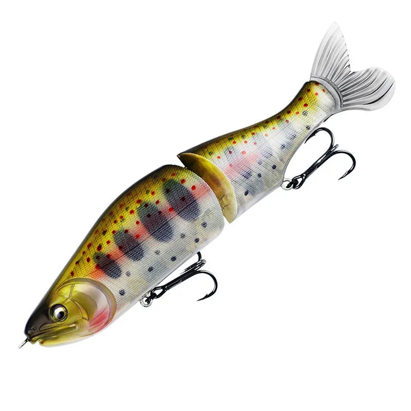 185mm plastic swimming bait for bass fishing available in fifteen colour variations