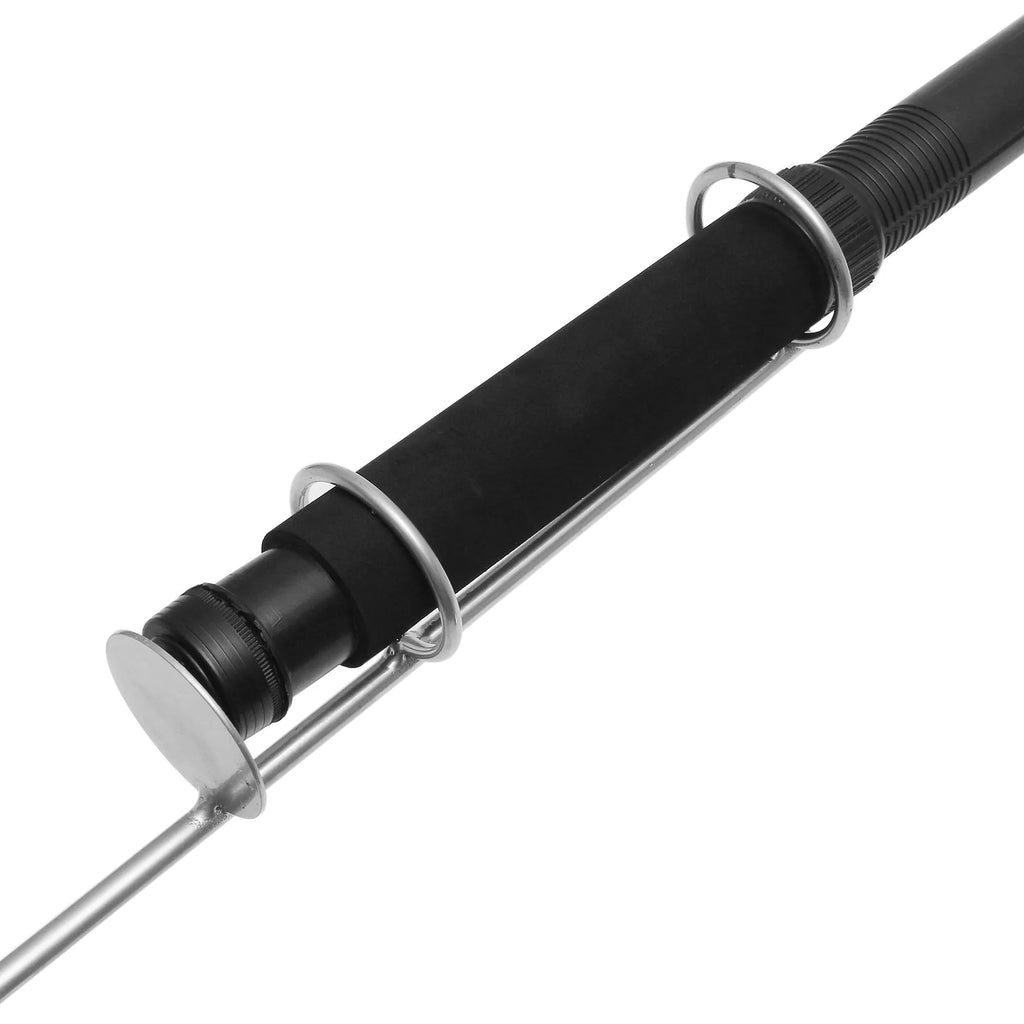 White LED fishing rod light on telescopic pole with remote controller for outdoor use
