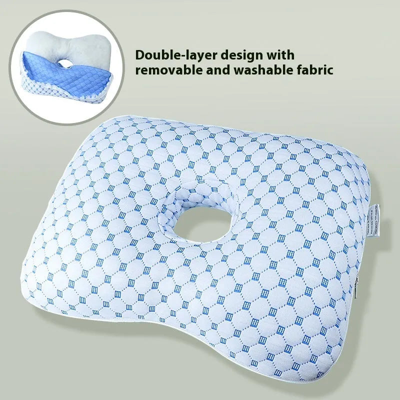 Boer Gray single hole ear pillow with polyester filling for beauty salon facial treatments