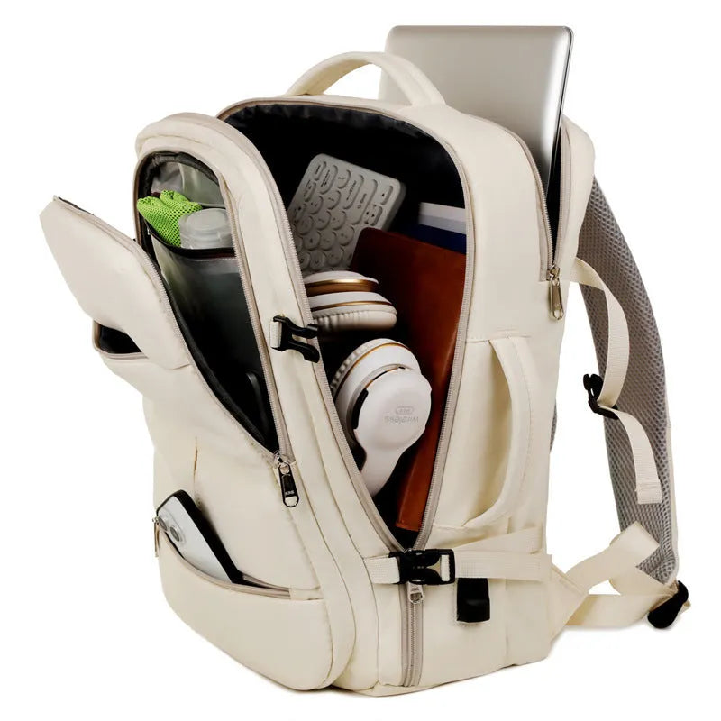 Waterproof Oxford cloth backpack with multiple pockets for 15.6 inch laptops in various colours