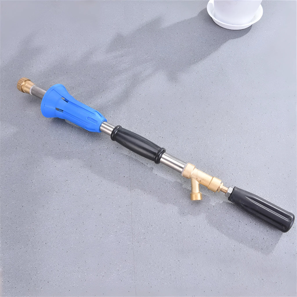 Adjustable high-pressure agricultural spray gun with submachine gun style design for pesticide spraying