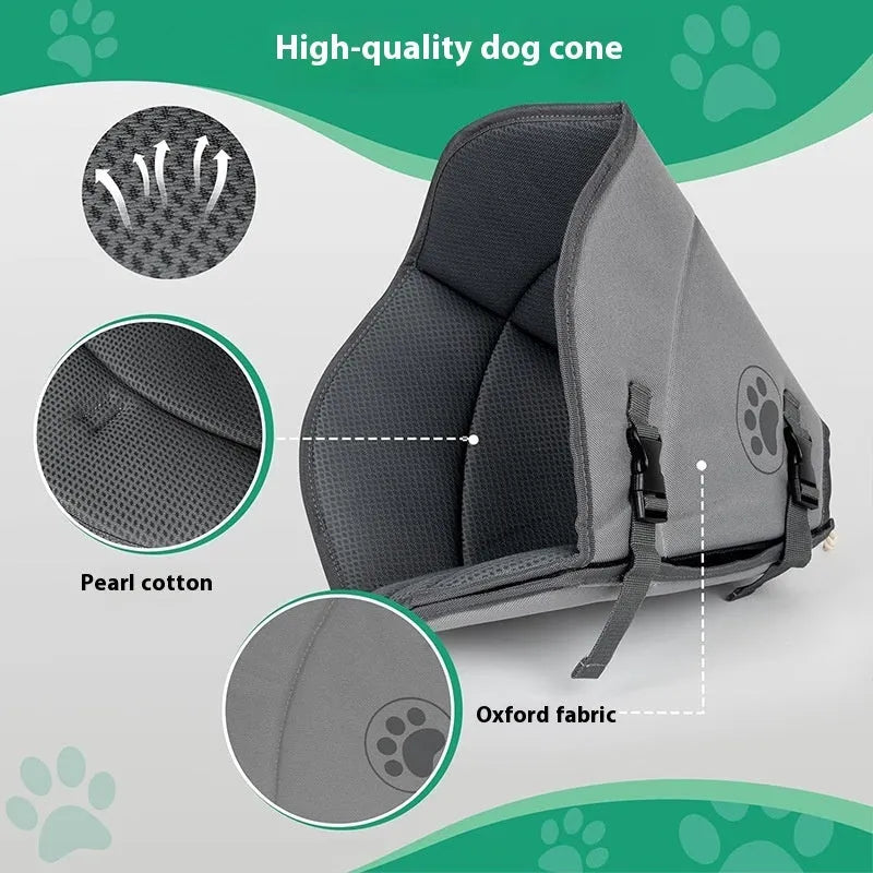 Adjustable polyester pet sterilization collar in small, medium, and large sizes