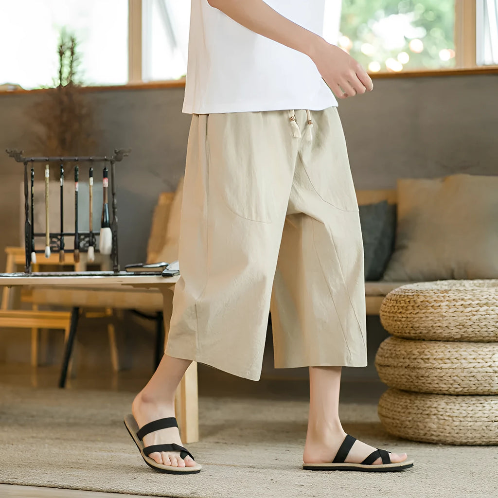 Women's plus size linen shorts in straight leg slim fit available in multiple colours