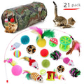 Cat channel funny stick toy with plush and feather attachments for interactive play