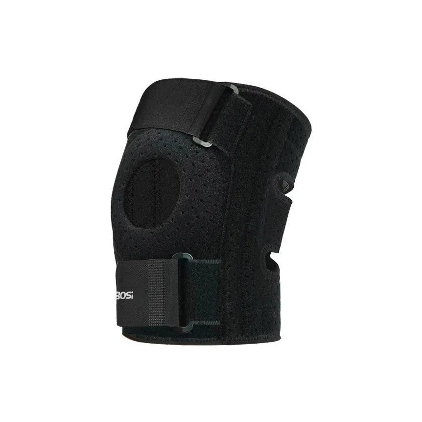 Silicone non-slip knee pad for outdoor sports in black, adult average size