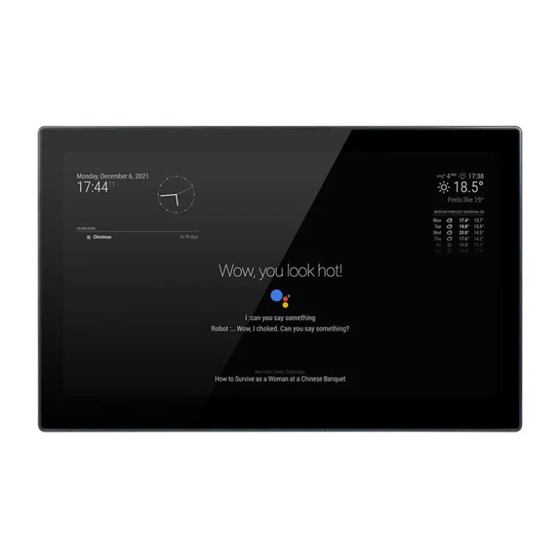13.3-inch touch display with integrated Raspberry Pi CM4 computer board in ABS housing