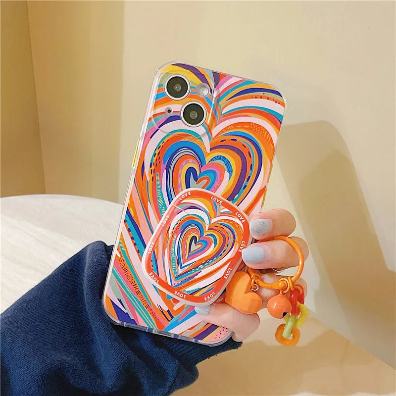 Graffiti love doodle heart silicone case for AirPods 1/2/3 and Pro back cover