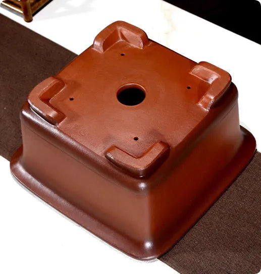 Large Chinese style purple clay flower pot for indoor planting