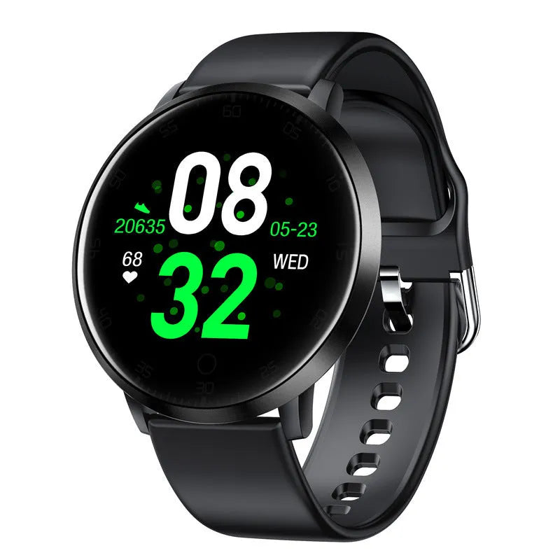 Ultra-thin smart health bracelet with 1.3-inch touchscreen in black, gold or silver colours