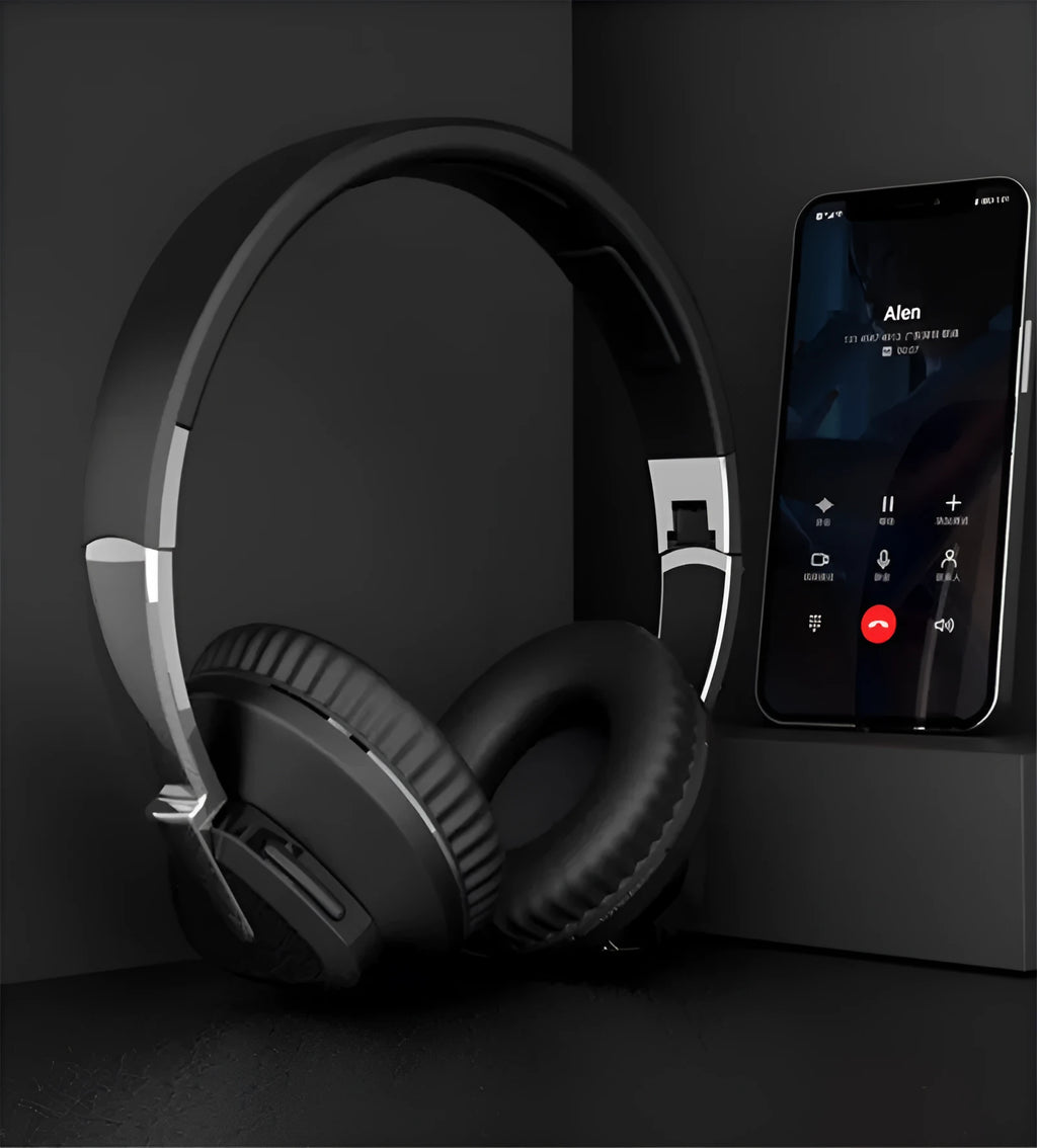H3 wireless over-ear headset in black, white, blue or khaki with Bluetooth, AUX and TF card connectivity