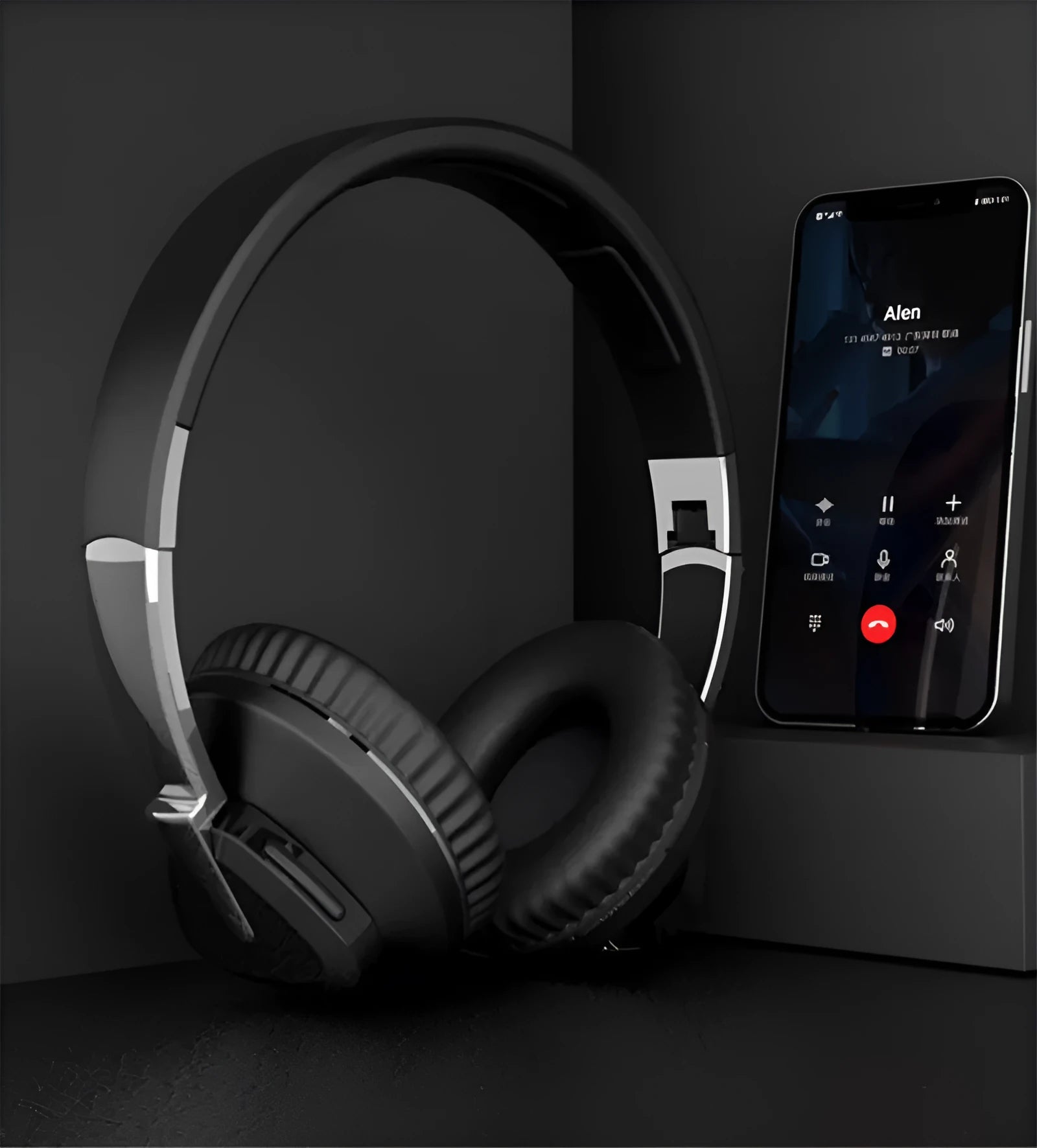 H3 wireless over-ear headset in black, white, blue or khaki with Bluetooth, AUX and TF card connectivity