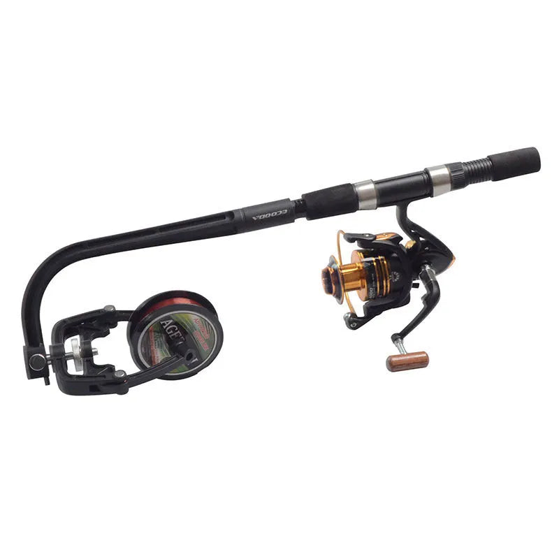 Stream Fishing Pole ABS Engineering Plastics Rod 300g Weight 30 x 21.5cm Pack Size Black Colour Multifunctional Use River Stream Fishing Gear