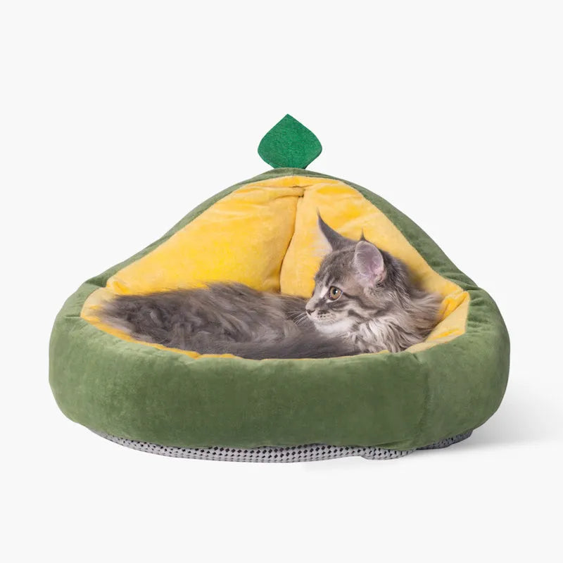 Avocado detachable pet nest for cats and super small dogs, cotton pit, 480x450x300mm, 505g