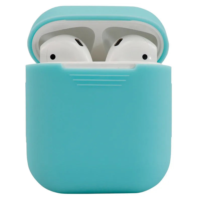 Silicone protective case for Apple AirPods 2 wireless earbuds in multiple colour options