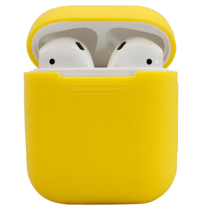Silicone protective case for Apple AirPods 2 wireless earbuds in multiple colour options