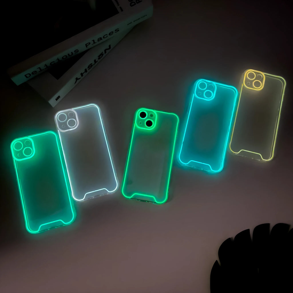 Glow in the dark Christmas phone case for iPhone in multiple colours with soft shell TPU construction