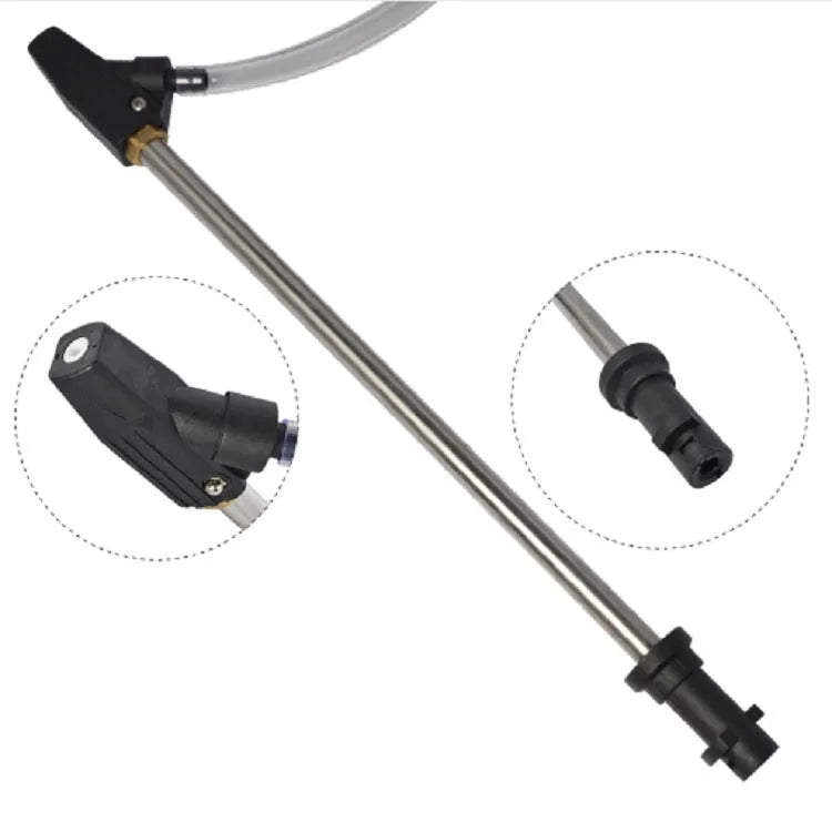 Ceramic sand blasting nozzle with stainless steel handle for Karcher K series pressure washers.