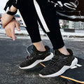 Men's low-top running shoes in multiple colours with a mesh upper and front strap.