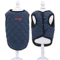 Cotton sleeveless dog vest in Apricot, Blue or Red, sizes XS to XXL with 20-45cm back length