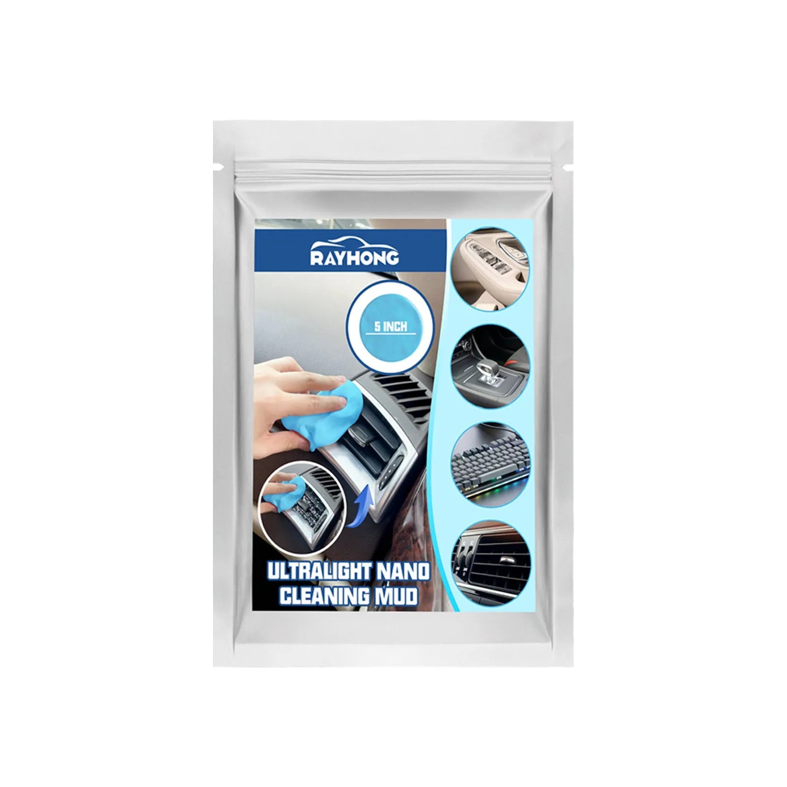 20g pack of car cleaning mud putty for removing dust from interior gaps and vents.