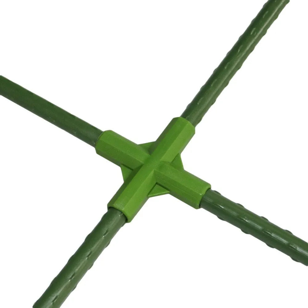 Plastic 3-way and 4-way garden stake connectors for 11mm poles