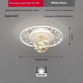 Modern minimalist corridor ceiling lamp with remote control in gold, black, or white finish