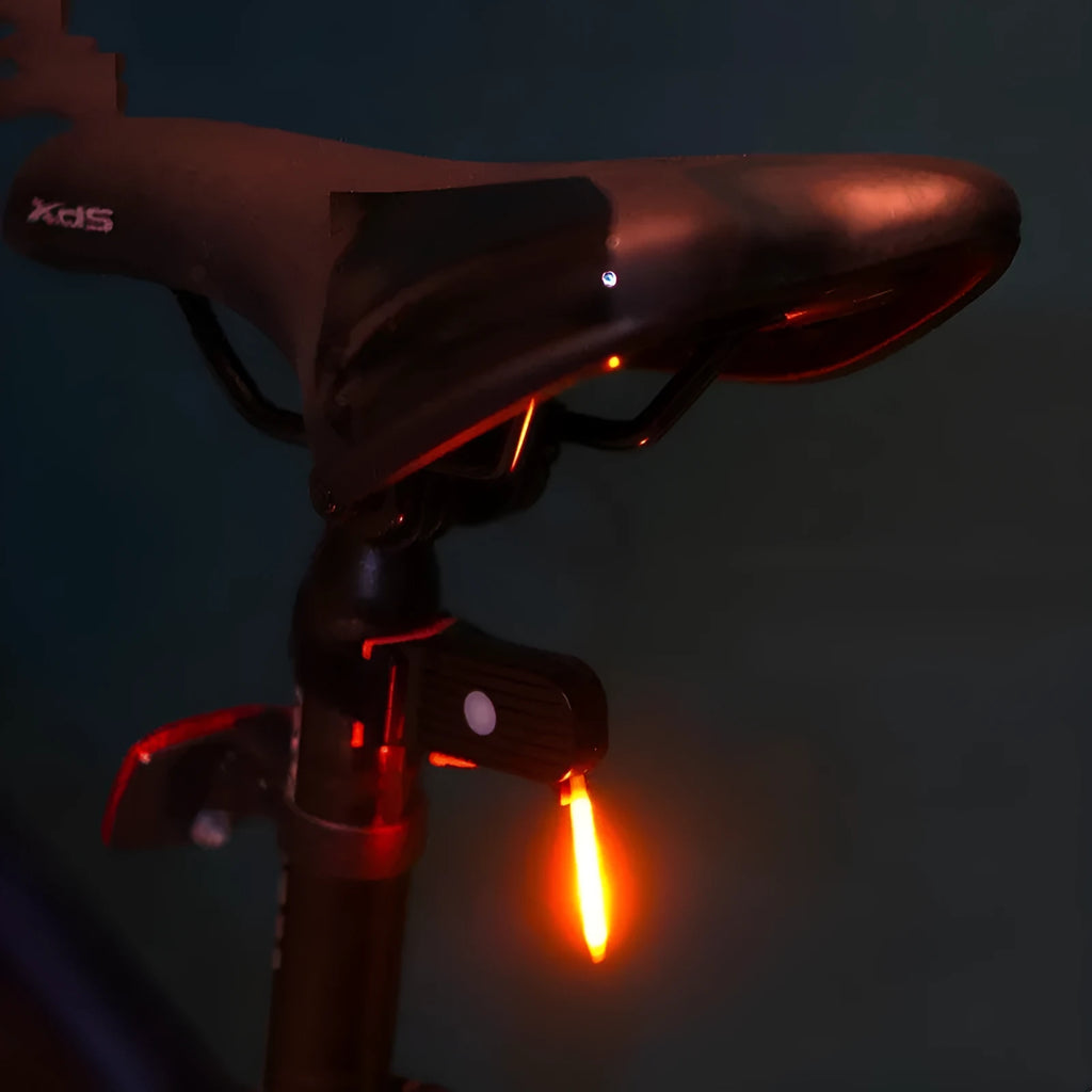 USB rechargeable waterproof bicycle taillight in multiple colours with modification wiring.