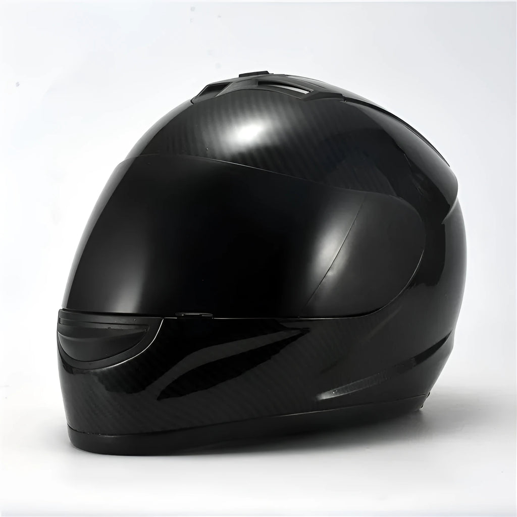 Creative Simple winter warm helmet with ABS shell and EPS buffer, subblack tea mirror finish, side view
