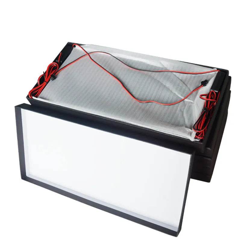 Two LED license plate lights for trucks with plastic housing and 15 LEDs per light bar