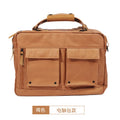 Dpark black laptop messenger bag for 15-inch Apple Lenovo computers on a shoulder.