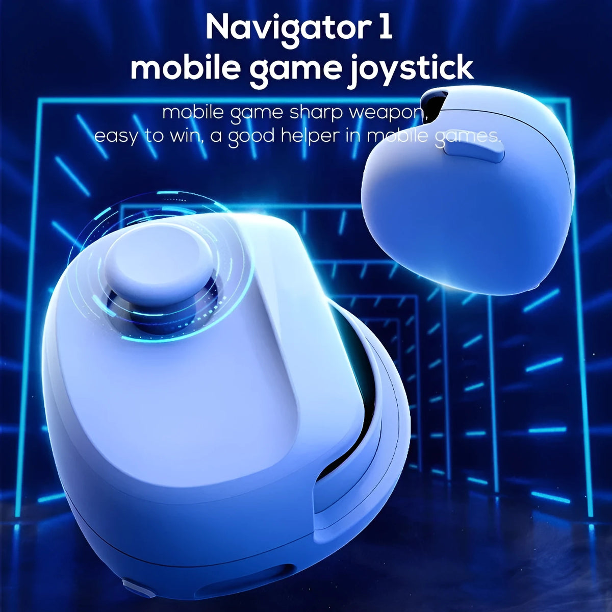 Mi Mo MB01 USB gaming stick controller in black or white colour with compact 8.8cm design