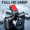 3-inch screen dual lens car dash cam with front and rear recording camera on dashboard