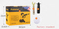 Yellow automotive polishing machine with 125mm disc and 700W motor for multi-material surface treatment