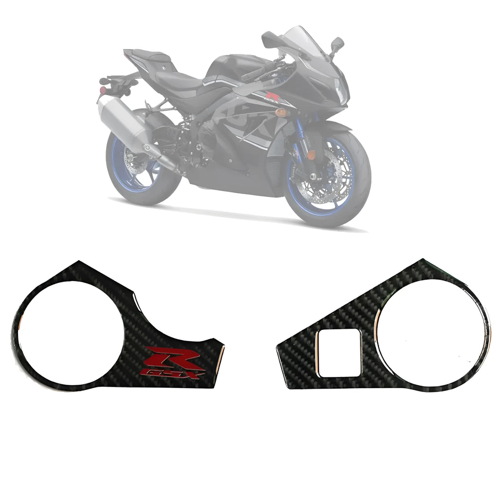 Carbon fibre style adhesive sticker for SUZUKI GSXR1000 L1 motorcycle upper connective plate