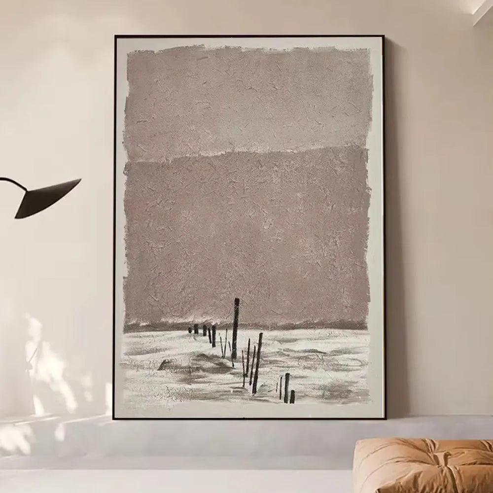Hand-painted abstract oil painting canvas wall art modern decor unframed rolled