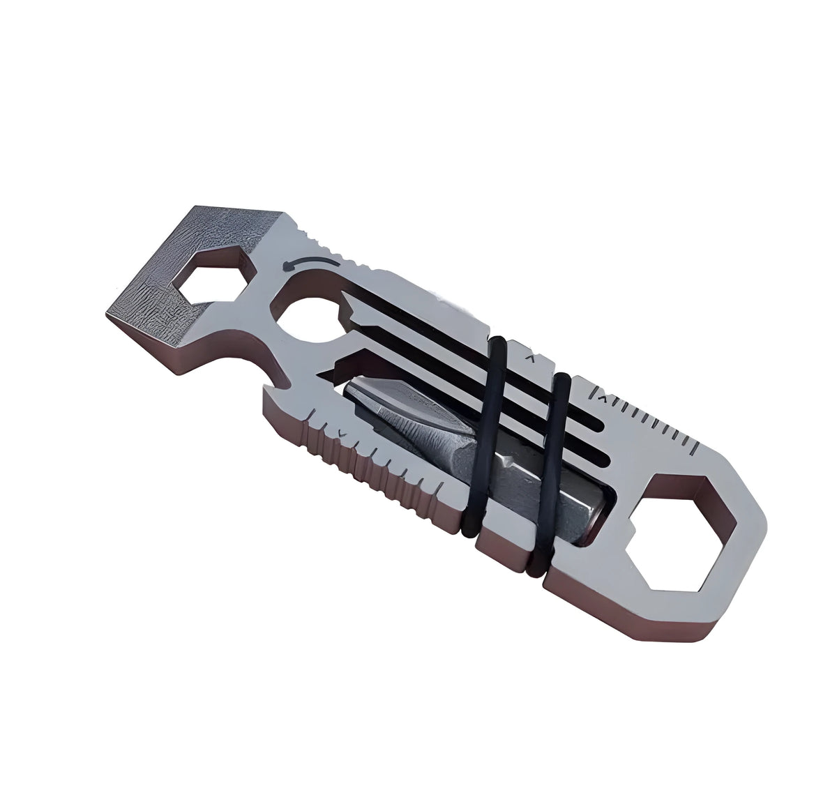 Ratcheting Keychain Multi-tool with 45g Portable Design, Compact EDC Ratchet Wrench for Everyday Carry, Mini Keychain Tool for Quick Repairs and Adjustments, Lightweight Gadget for DIY Enthusiasts