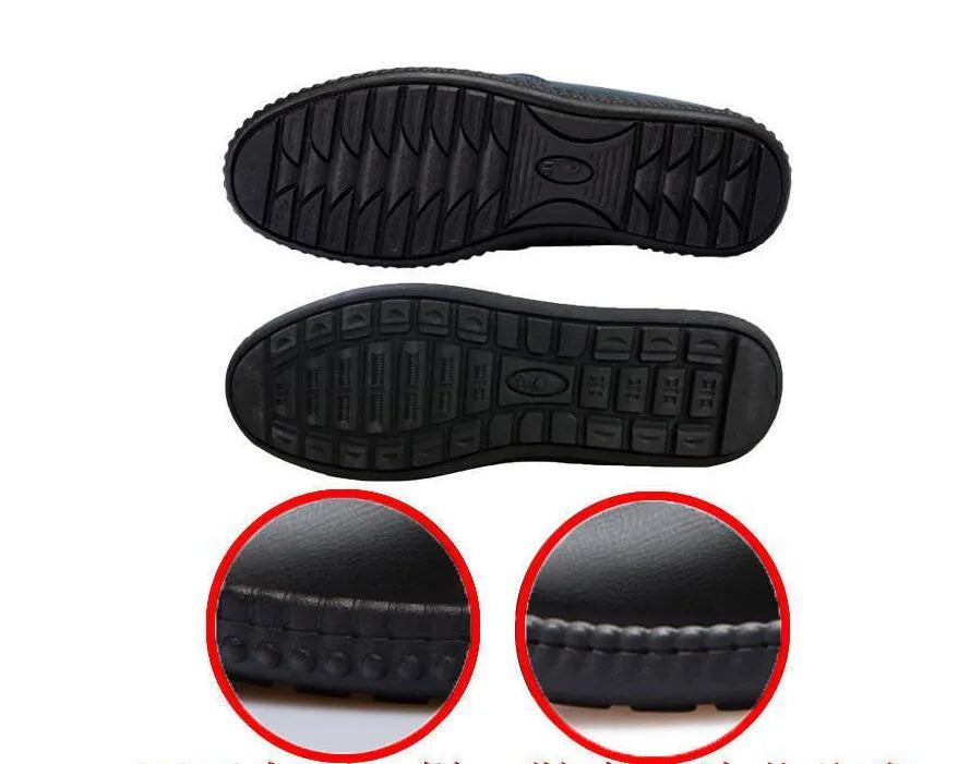New strap mans casual shoes with solid pattern, PU upper, available in black and brown