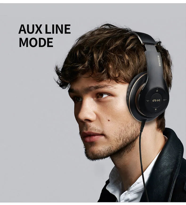 Blue and red Bluetooth wireless stereo headset with ear cups for hands-free use.