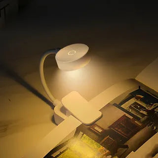 Portable rechargeable creative clip light with modern simplicity design for home use