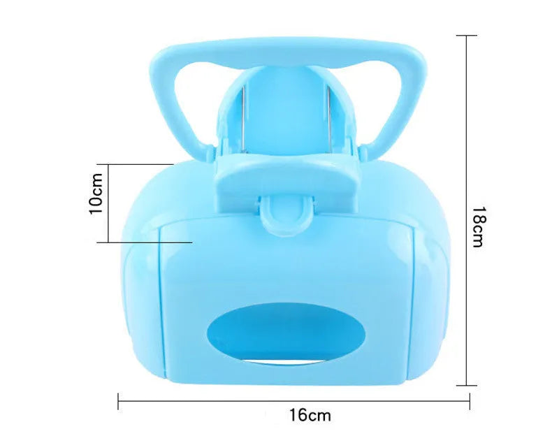 Pet toilet cleaning supplies made of PP polypropylene material in blue colour