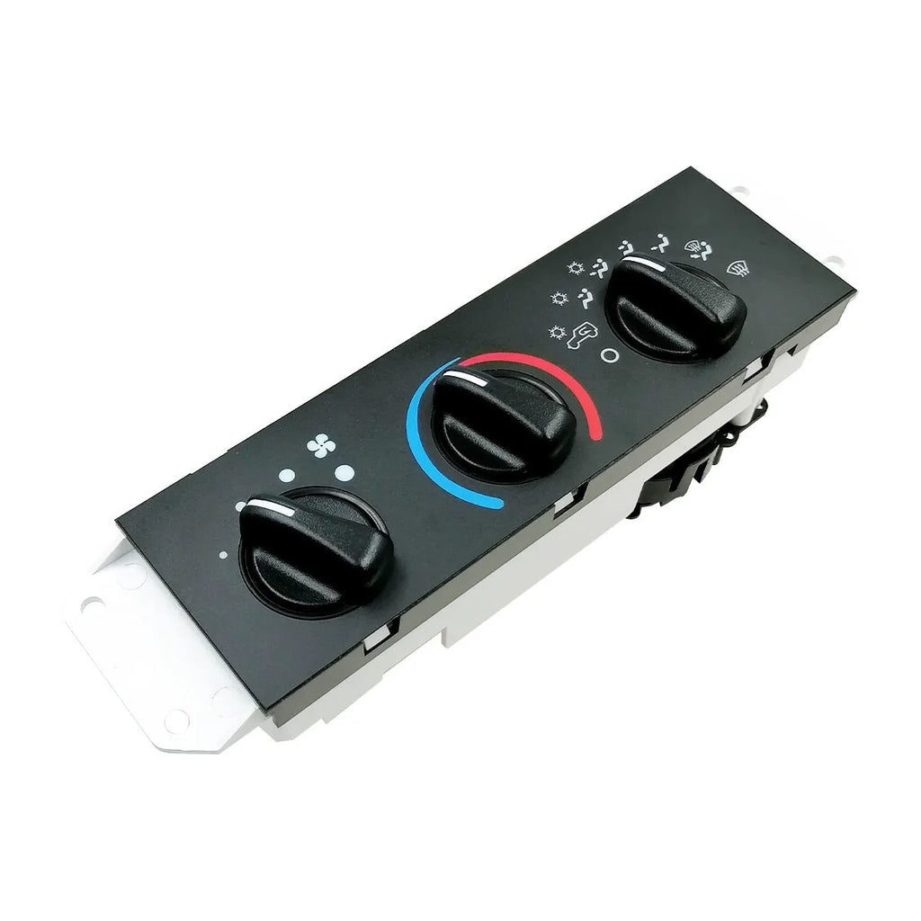 Black Jeep Wrangler air conditioning control switch panel for 2005-2006 models, part number 55056558AA.