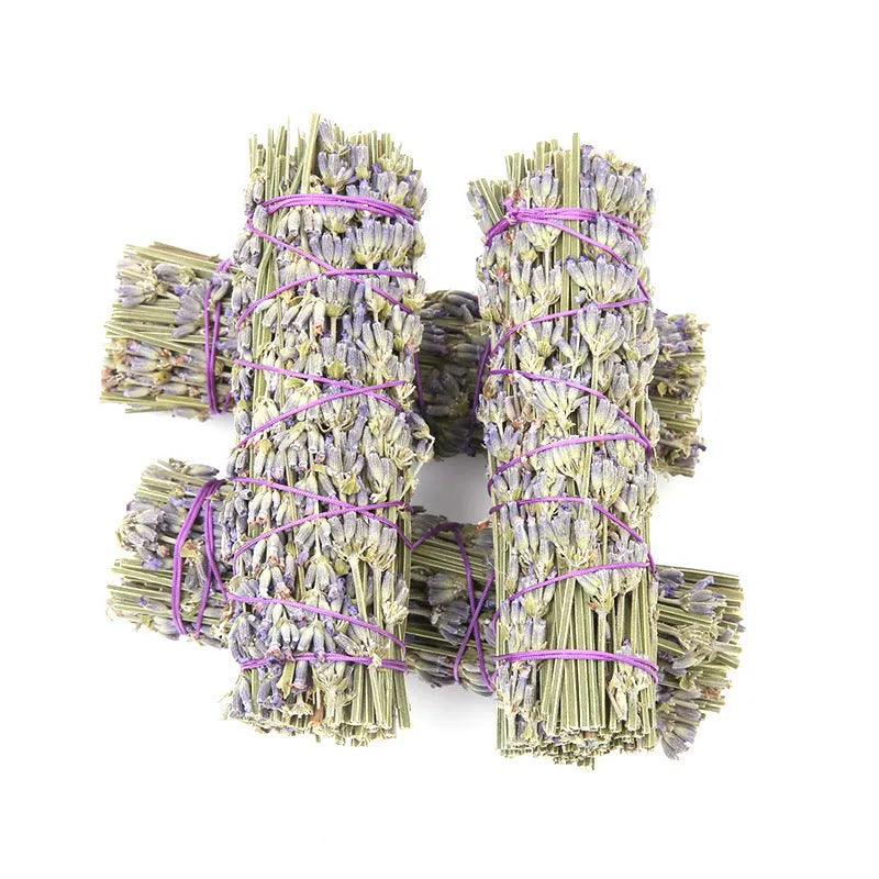 Lavender-scented natural dried flower aromatherapy stick, approximately 4 inches long