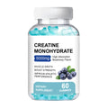Container of Creatine Monohydrate Gummies dietary supplement showing 60 pieces.