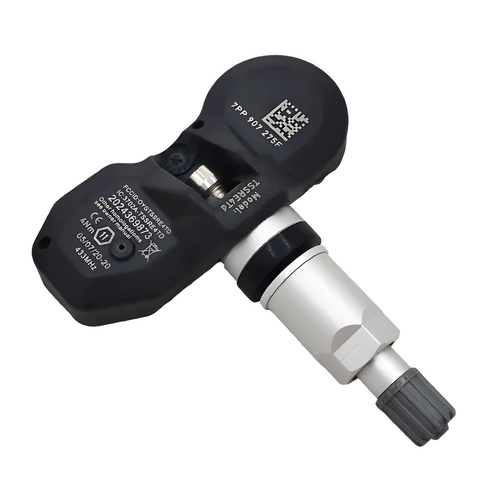 Black Audi tyre pressure monitoring sensor replacement unit