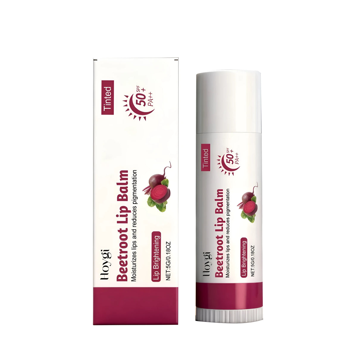 Beetroot nourishing lip balm 5g with vitamin E, white beeswax and petrolatum